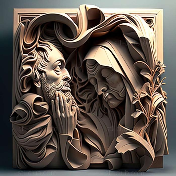 3D мадэль Мэри Минифей, американская художница. (STL)